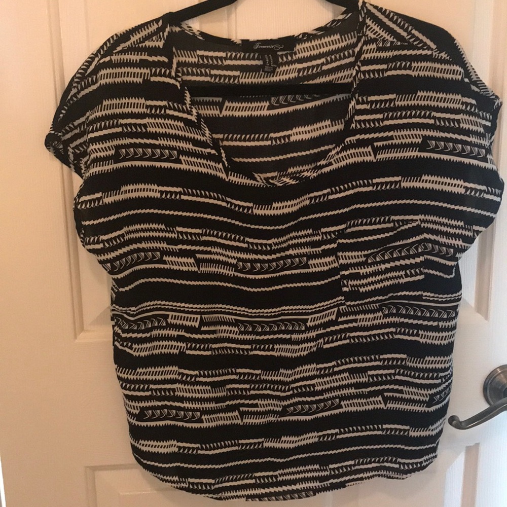 Black and white shirt